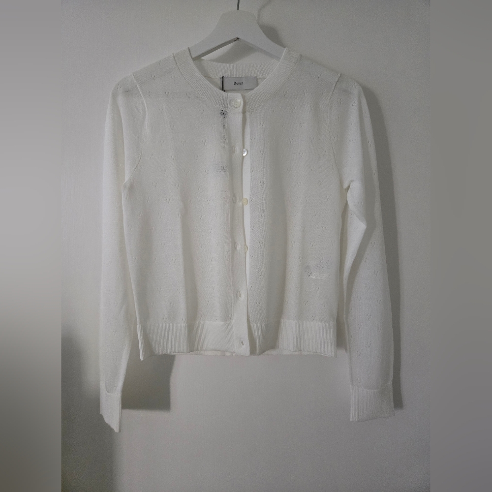 NWT Dunst white summer cardigan